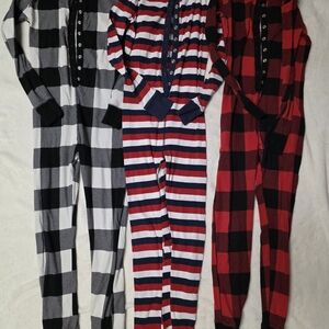 Old Navy Red, Black & White Kids One-Piece Footies